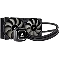 Corsair H100x Hydro Series Refrigerador Líquido para CPU- Radiador de 240 mm- Dos Ventiladores PWM de 120 mm- LED Blanco